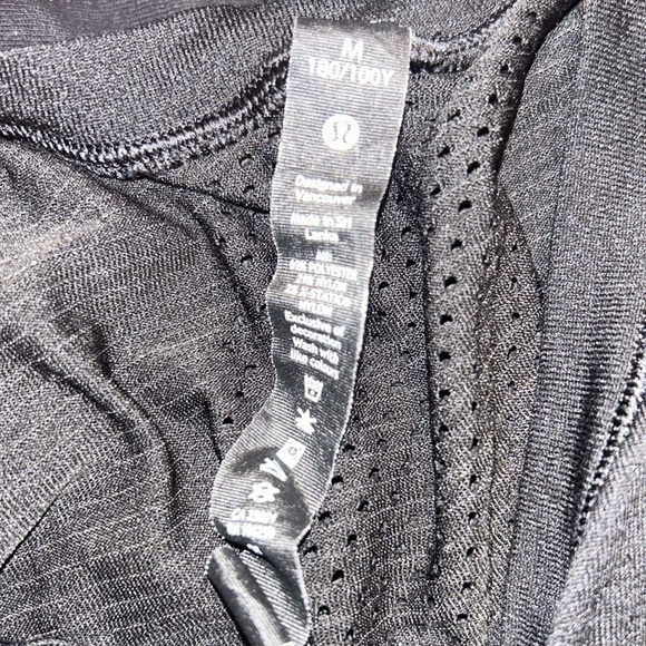 Lululemon Men’s Long Sleeve solid black athletic shirt Sz M - Picture 4 of 5